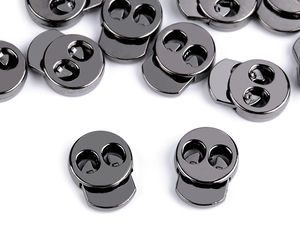 Premium Metal Cord Locks 15x18mm - Heavy-Duty Spring-Loaded Toggle Stoppers for Clothing, Hoodies, Jackets, Bags, and Crafts