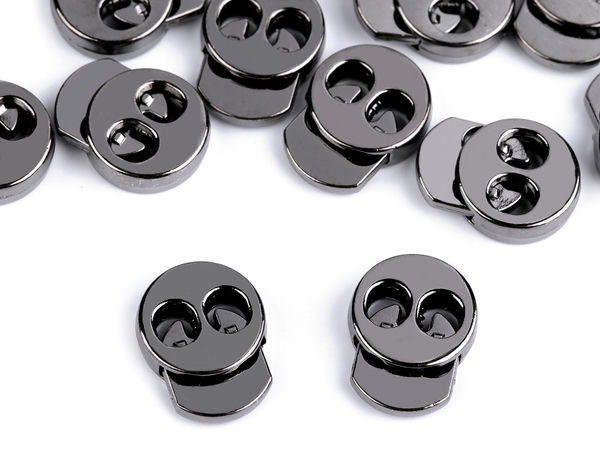 Premium Metal Cord Locks 15x18mm - Heavy-Duty Spring-Loaded Toggle Stoppers for Clothing, Hoodies, Jackets, Bags, and Crafts