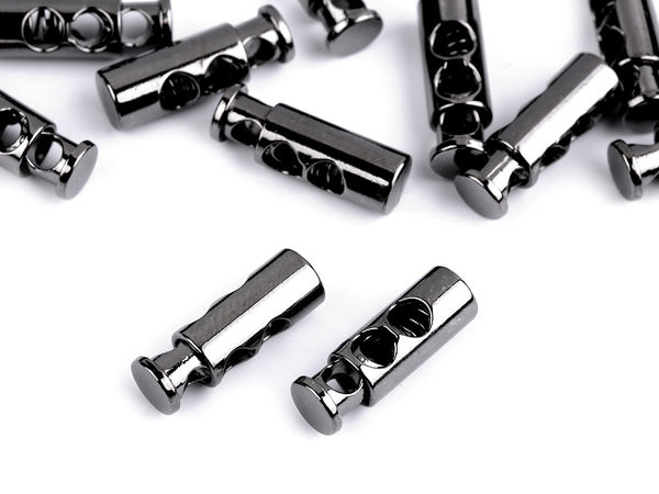Premium Metal Cord Lock Ends 7x23mm - Spring-Loaded Stopper Toggle for Outerwear, Backpacks, and Haberdashery Projects