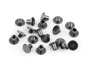 Premium 10mm Screw-Back Saddle Rivets for Leathercraft, Bags, and Belts
