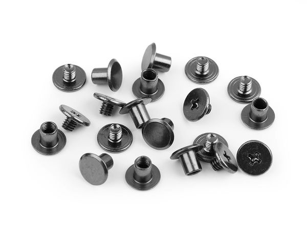Premium 10mm Screw-Back Saddle Rivets for Leathercraft, Bags, and Belts