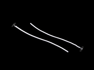 Premium Cotton Candle Wicks with Sustainer Tabs (13.4 cm) - Natural Vegetable Wax Coated for DIY Candle Making