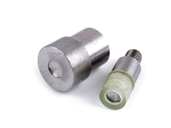 8mm Double Cap Rivet Die Mold Set for Hand Press Machine - Professional Setting Tool for Leathercraft, Handbags, and Apparel