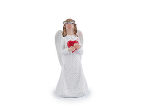 Exquisite Miniature Angel Figurine - Handcrafted Decorative Cherub Statuette for Home Decor, Special Occasion Gifting, and Crafting