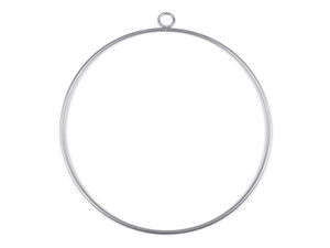 Premium Lacquered Metal Craft Ring with Hanging Eyelet (30cm) - Heavy-Duty Hoop for Macrame, Dreamcatchers & Wedding Florals
