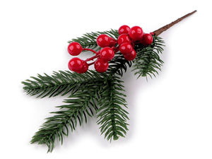 Flexible Artificial Rowan Berry Twig - Decorative Faux Branch for Wreaths, Vases, and Seasonal Floral Arrangements