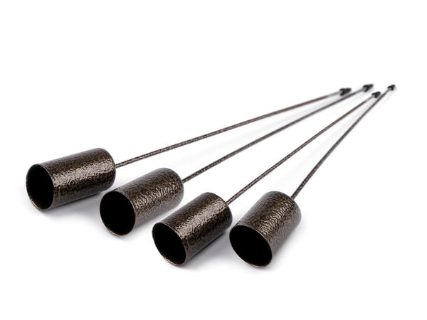 Premium Metal Candle Fixing Spikes with Drip Cup - 2.2cm Candlestick Holders for Advent Wreaths and Floral Arrangements