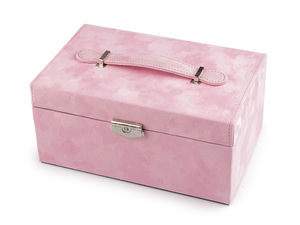 Premium Lockable 2-in-1 Suede Jewelry Box and Portable Travel Case with Mirror