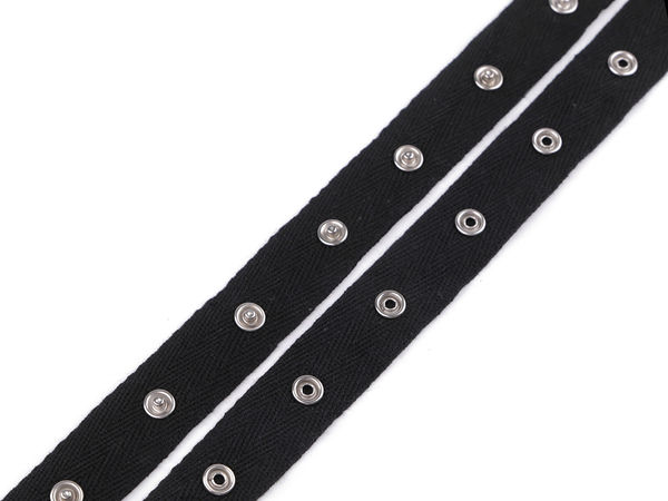 Premium Cotton Snap Fastener Tape - 20mm Soft Press Stud Ribbon for Sewing, Lingerie, Bodysuits & Haberdashery