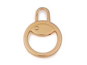 Premium Metal Zipper Pull Replacement Carabiner for Zipper Sliders, Handbags, and Keychains - Nickel