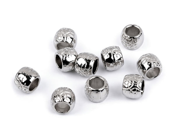 Premium Metal Cord Ends with Ornament (5.5mm Hole) – Decorative Round End Caps for Apparel, Hoodies, Macrame & Crafting