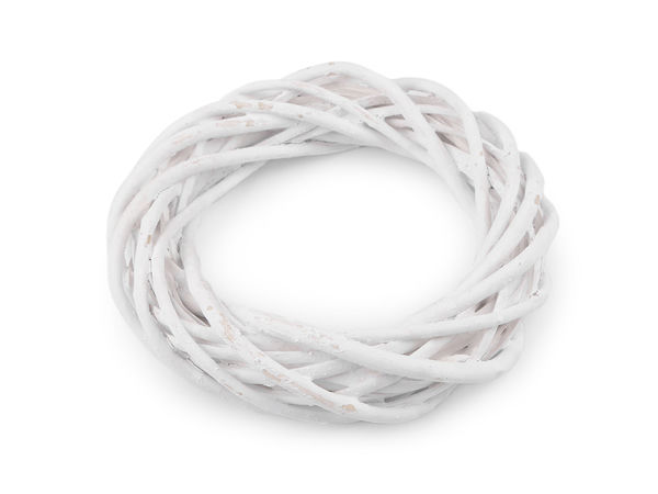 Premium Wicker Wreath Base (20cm) – Natural Willow Branch Ring for DIY Crafting, Seasonal Door & Wall Decor