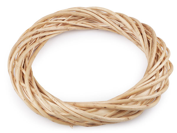 Premium Wicker Wreath Ø40 cm - Decorative DIY Base for Seasonal Crafts & Home Decor