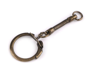 Premium Carabiner Key Ring with Chain and Loop for DIY Keychains, Handbag Charms, and Phone Pendants