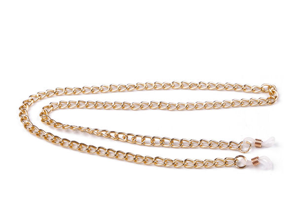 Premium Gold Eyeglass Chain - Elegant Sunglasses Strap & Eyewear Holder Lanyard