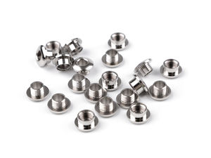 Premium Nickel Screw-Back Eyelets (5mm Inner, 11mm Outer) - Heavy Duty Grommets for Leathercraft & Bags