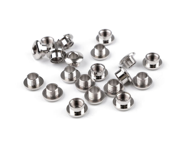 Premium Nickel Screw-Back Eyelets (5mm Inner, 11mm Outer) - Heavy Duty Grommets for Leathercraft & Bags