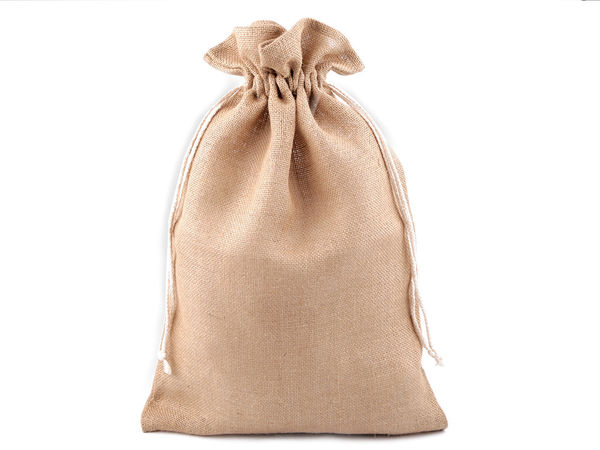 Premium Natural Burlap Jute Gift Bag with Drawstring (35x55 cm) – Eco-Friendly DIY Craft & Storage Sack