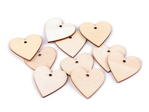 Heart-Shaped Wooden Gift Tags for DIY Crafts, Painting and Event Decor