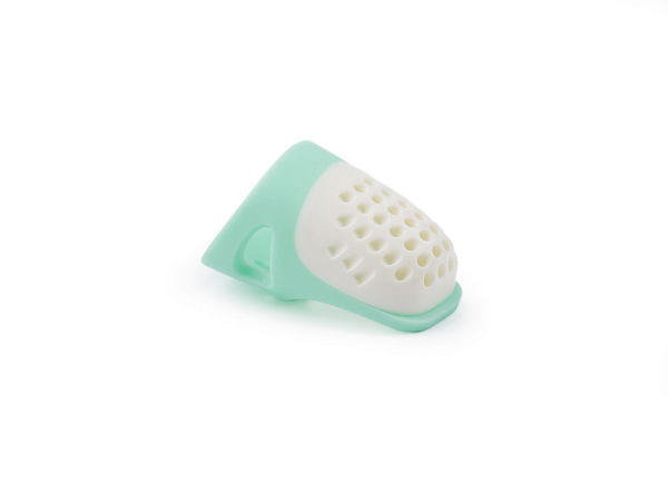 Premium Ergonomic Silicone Thimble with Hard Protective Tip - Non-Slip Finger Protector for Hand Sewing, Quilting, and Needlework