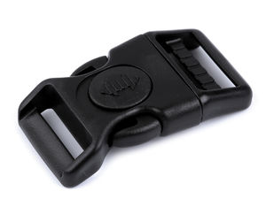 Premium Frost-Resistant Side Release Buckle with Safety Lock & Tri-Glide – Curved Plastic Clip for Bracelets, Backpacks, & Gear (20/25mm, Black)