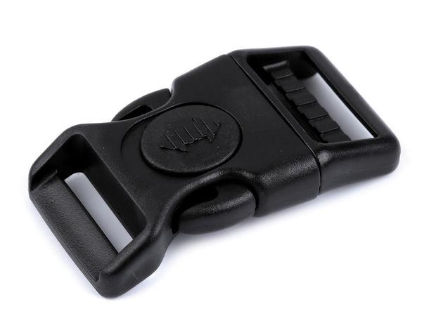 Premium Frost-Resistant Side Release Buckle with Safety Lock & Tri-Glide – Curved Plastic Clip for Bracelets, Backpacks, & Gear (20/25mm, Black)