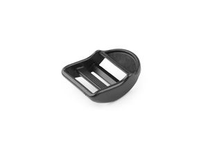 Premium Black Plastic Ladder Lock Slider Buckle - 20mm Webbing Strap Adjuster for Backpacks and Outdoor Bags