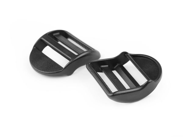 Premium 32mm Black Plastic Ladder Lock Slider Buckle | Webbing Strap Adjuster for Backpacks and Sports Bags