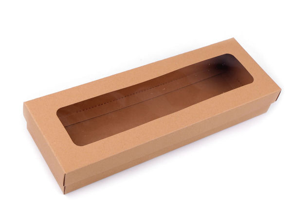 Premium Kraft Paper Gift Box with Clear Window - Easy-Fold Presentation Packaging
