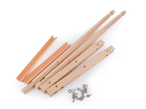 Adjustable Wooden Embroidery & Cross Stitch Frame (30.5 x 54.5 cm) - Premium Scroll Holder with Quick-Release Clips