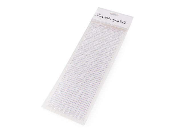 Self-Adhesive Rhinestone Crystal Strips (3mm) for Crafting, Scrapbooking, and DIY Decoration