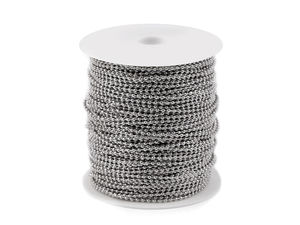 Premium Nickel Ball Chain Ø 2mm - Durable Metal Bead Chain for Handbags, Garments, and Labeling