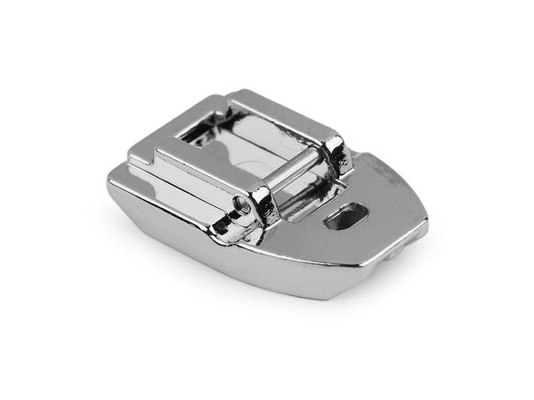 Premium Metal Presser Foot for Invisible Zippers - Quick-Release Sewing Machine Attachment