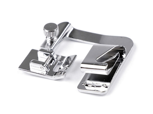 Premium Sewing Machine Rolled Hem Presser Foot - Nickel Finish