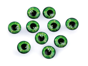 Realistic Glass Eyes Cabochons for DIY Crafts, Doll Making, and Jewelry Design - 10mm & 12mm