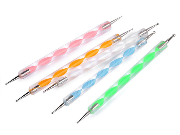 Premium Dual-Ended Dotting and Embossing Stylus Set (5-Piece) - Multipurpose Craft Tools for Mandala Art, Nail Design, and Polymer Clay Modeling