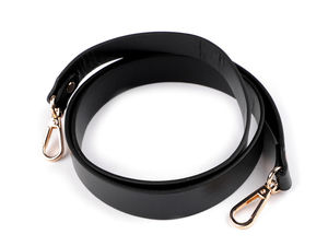 Premium Eco-Leather Handbag Strap with Dual Carabiners - 2.4cm Wide Replacement Purse Handle
