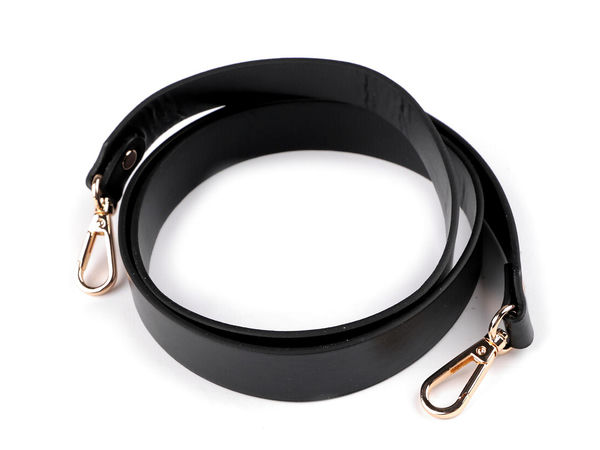 Premium Eco-Leather Handbag Strap with Dual Carabiners - 2.4cm Wide Replacement Purse Handle