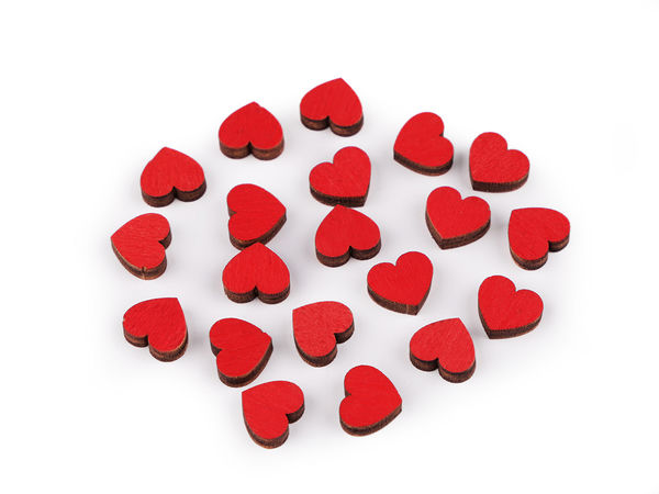 Premium Mini Wooden Hearts for Crafting & Scrapbooking - 10mm Glue-On Flatback Hearts