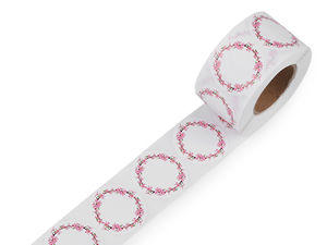Premium Round Write-On Paper Stickers (38mm), 500-Label Roll for Scrapbooking, Crafts, Gifts & Wedding Decor