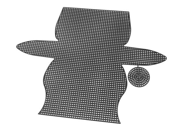 Premium Plastic Canvas Grid for DIY Handbags, Wallets, and Clutches - Semi-Finished Embroidery Mesh for Crochet & Yarn Crafting