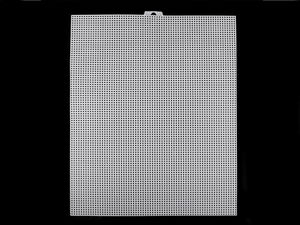 Flexible Plastic Canvas Mesh Grid for Latch Hook and Tapiko Crafts, 26 x 33.5 cm - White
