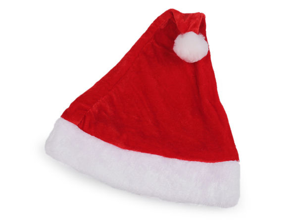 Children's Premium Velvet Christmas Santa Hat with Soft Plush Trim