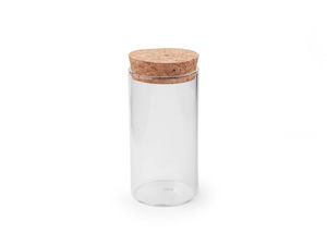 Premium Clear Glass Vials with Natural Cork Lids - Versatile Mini Jars for Crafts, Storage, and Home Decor