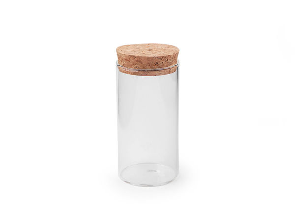Premium Clear Glass Vials with Natural Cork Lids - Versatile Mini Jars for Crafts, Storage, and Home Decor