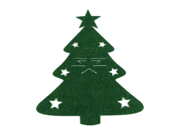 Premium Felt Christmas Cutlery Holders - Holiday Table Decoration (Tree & Angel Designs)