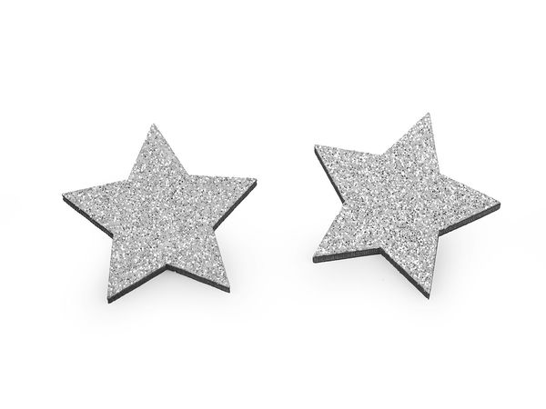 Mini Black Wooden Star Cutouts (30mm) for Crafts, Scrapbooking and Festive Table Decor