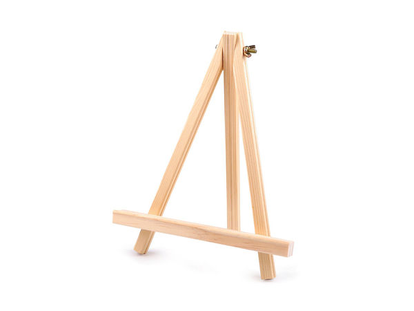 Premium Wooden Tabletop Display Easel (18x23 cm) - Ivory Finish A-Frame Stand for Canvas Painting, Photo Display & Table Decor
