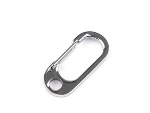 Premium Stainless Steel Carabiner Snap Hook Clip - Solid Metal Hardware with 6mm Attachment Hole