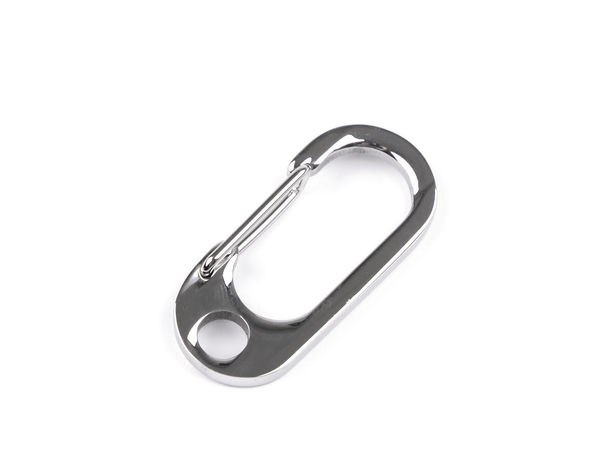 Premium Stainless Steel Carabiner Snap Hook Clip - Solid Metal Hardware with 6mm Attachment Hole
